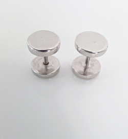 Серьги пусеты "Эстерелла", серебро 925*, родированные/ Ф