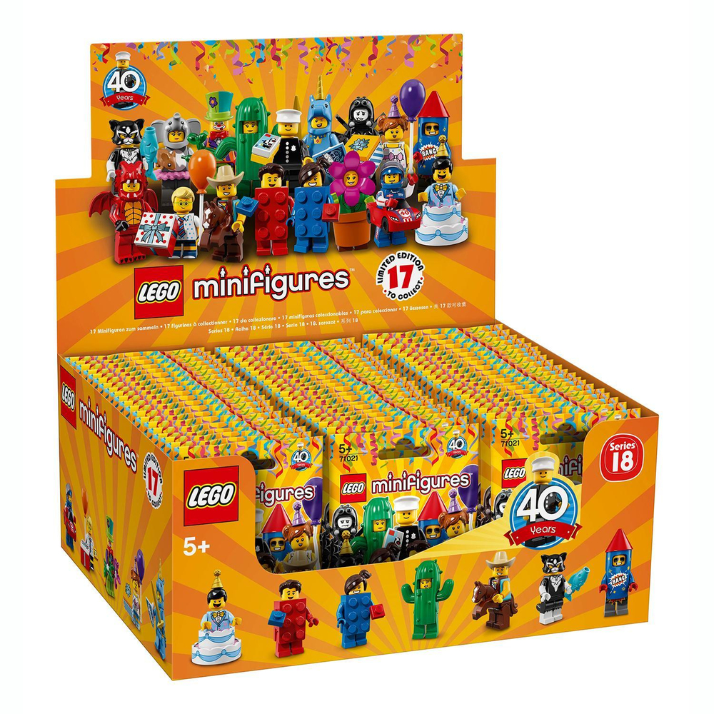 LEGO Minifigures: Юбилейная серия в ассортименте 71021 — Minifigure Series 18 Complete Random Set of 1 Minifigure — Лего Минифигурки