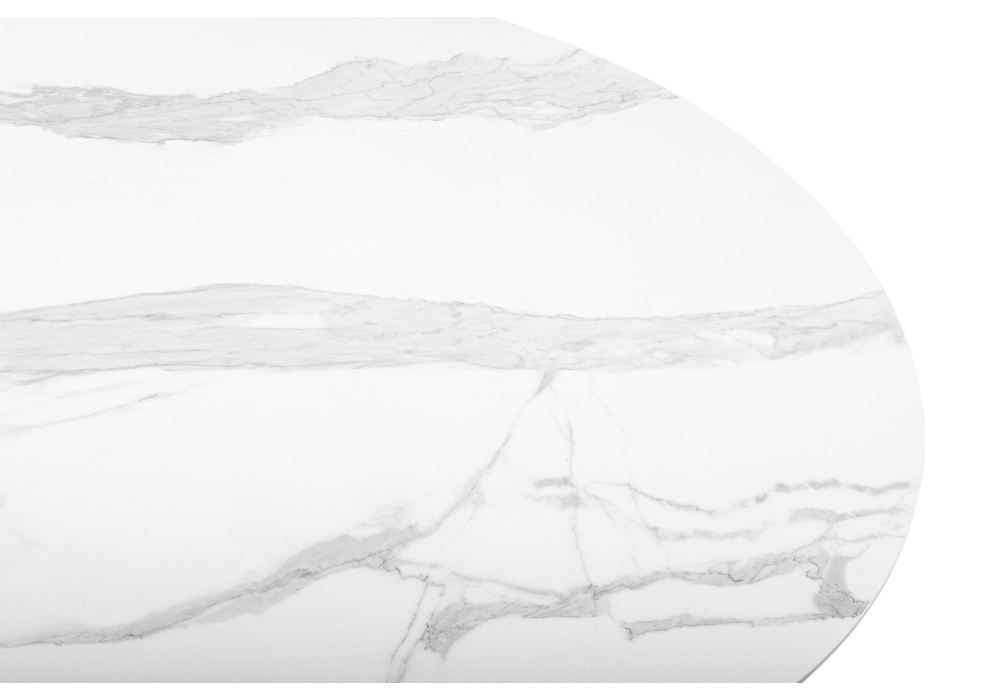 Керамический стол Woodville Барел 110 patagonoa bianco repose, черный