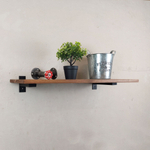 Настенные полки из натурального дерева в стиле Лофт