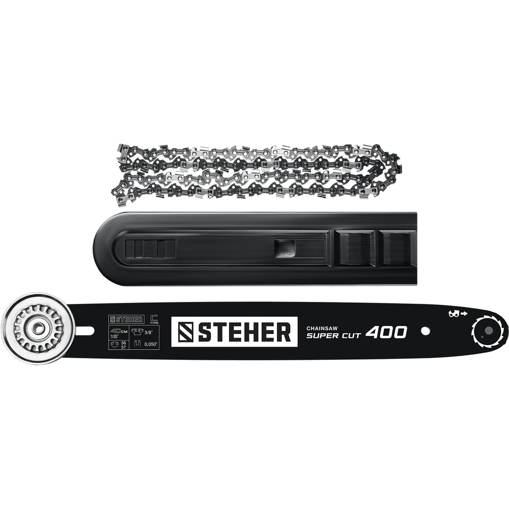 STEHER 2400 Вт, 40 см шина, электрическая цепная пила (ES-2440)
