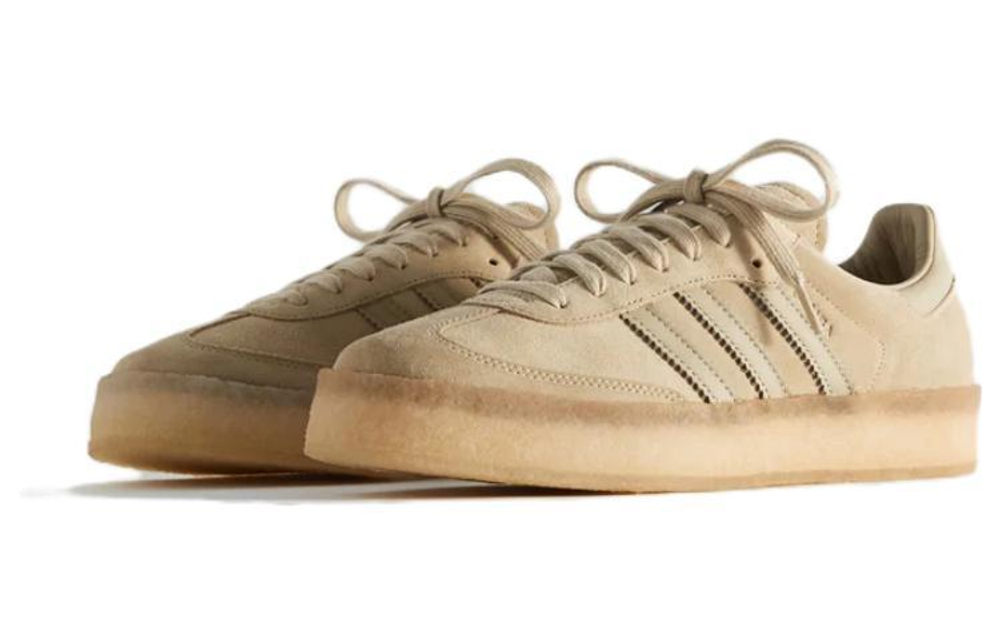 Kith x Clarks x adidas originals Samba 8th Street trendy casual non-slip wear-resistant low-top sneakers for men and women the same brown