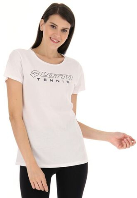 Женская теннисная футболка Lotto Squadra W II Tee - White