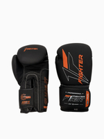 Перчатки боксерские Fighter черно-коричневые