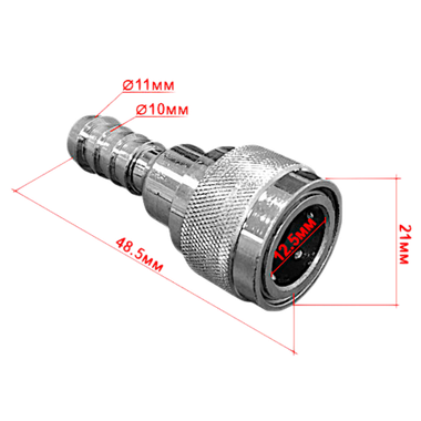 Коннектор топливный (мама) 3GF-70250-0 Для топл. баков Tohatsu 10мм ( Marine Rocket )