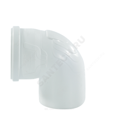 Отвод PP-M бесшумный белый Дн 160х87гр б/нап в/к RTP (РосТурПласт) 37654
