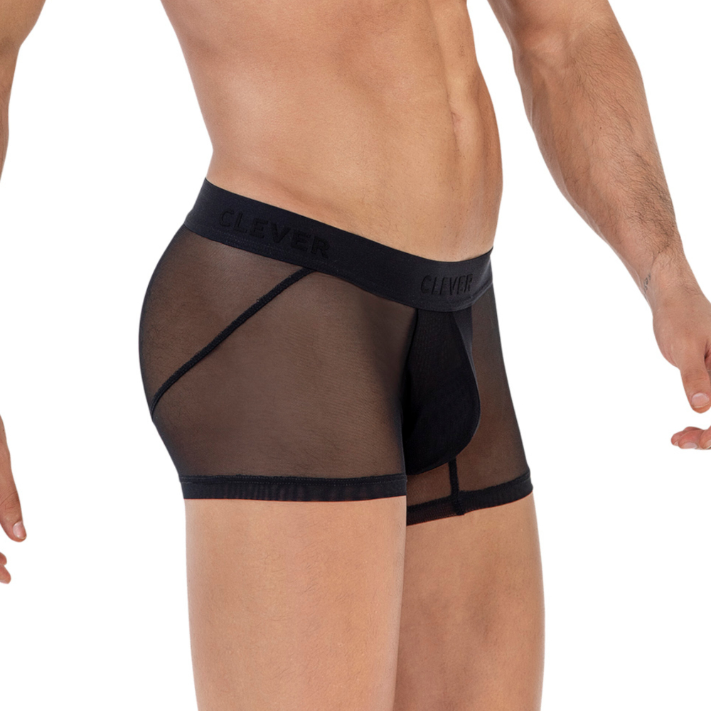 Мужские трусы хипсы черные Clever Moda YIN YANG TRUNKS 162511