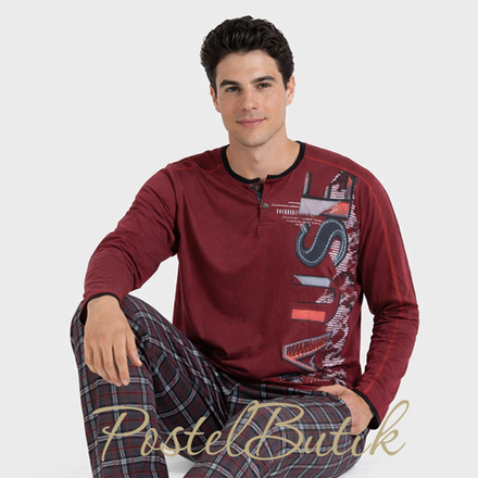 Пижама мужская Massana M11 Deep Red-Vigor P701301