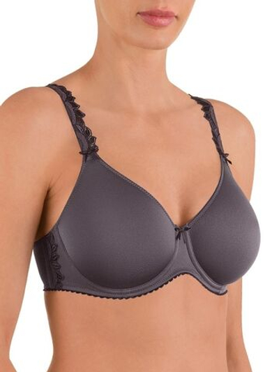 Бюстгальтер-спейсер с гладкими дышащими чашками (Размер: 75C) (Цвет: бордовый)