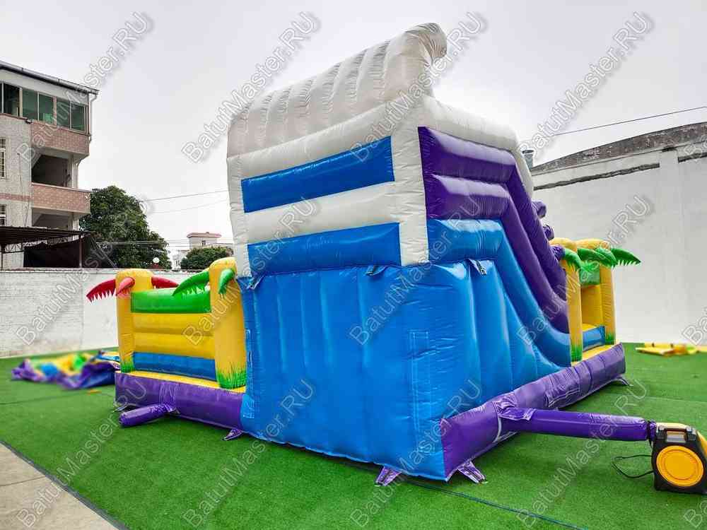 Коммерческий батут «Белый клык» Микс, 6*5*4 м