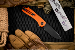 Нож Civivi Elementum C907Y сталь D2 BlackWash рукоять Orange G10