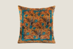 Подушка декоративная 50х50 Frati Home The Tiger Jungle желтый с бирюзовым