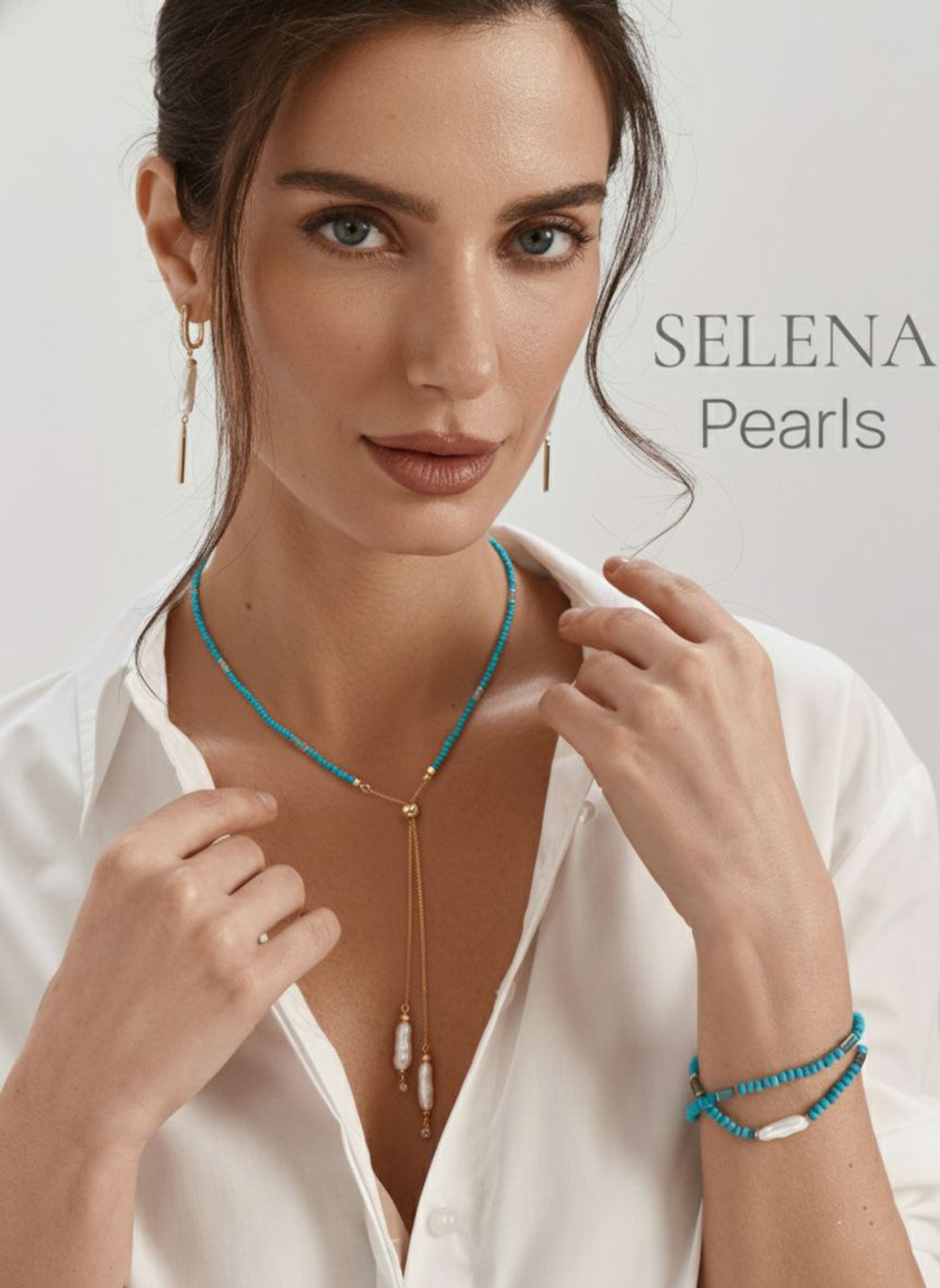 91003422 Колье Selena Pearls