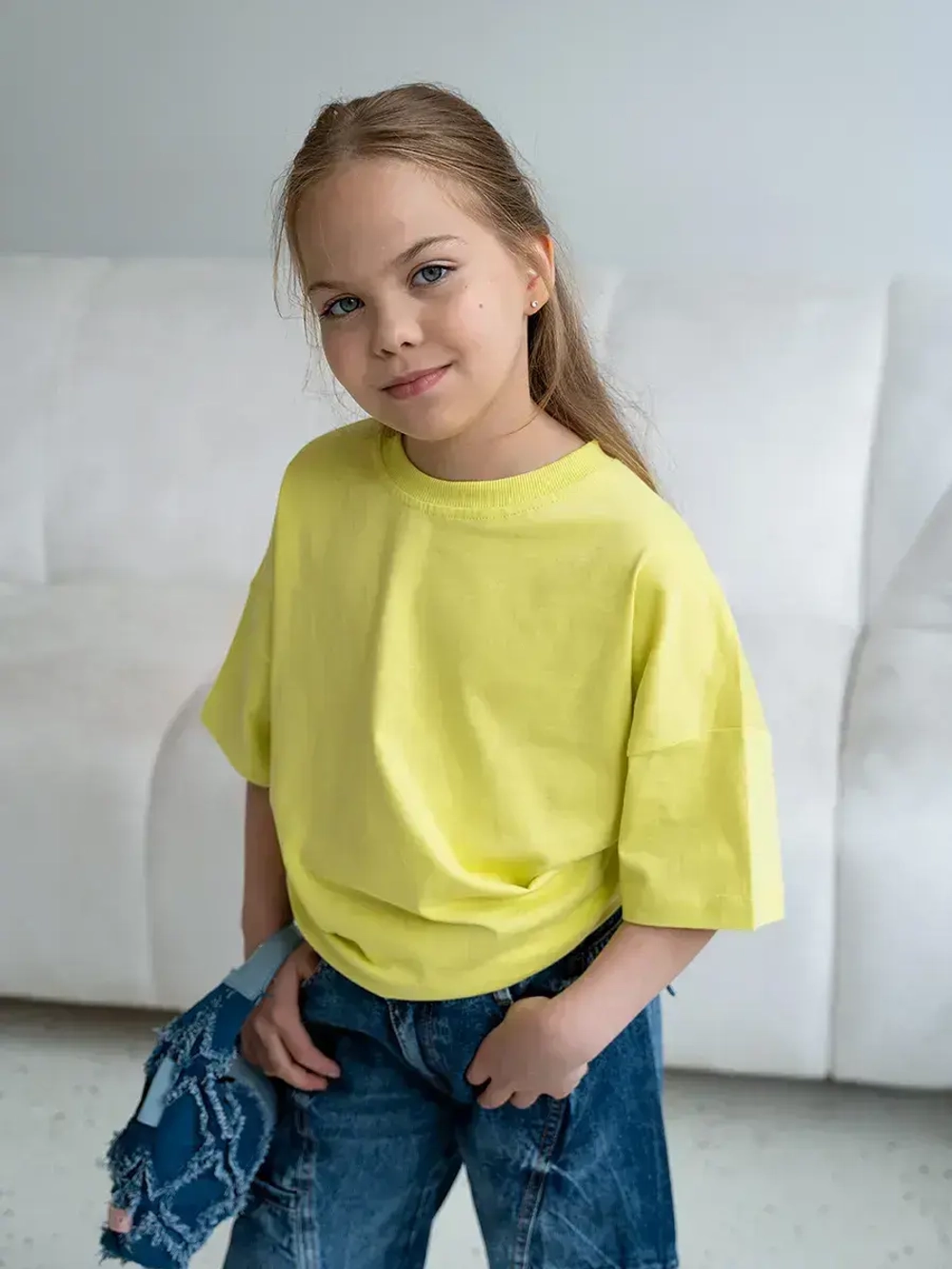 Футболка для девочки оверсайз