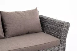 "Капучино Cингл" лаунж-зона из искусственного ротанга, цвет графит