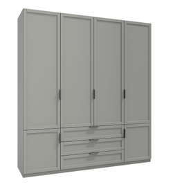 Шкаф для одежды Нордик, шкаф, серый