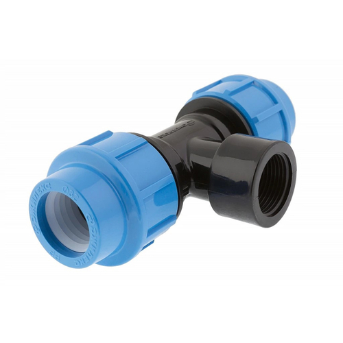 Тройник комбинированный полипропиленовый Джилекс, с внутренней резьбой, 32 x 1" М x 32 мм