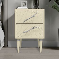 Тумба Арт Колор leaves Классик Сильвер Серый шелк