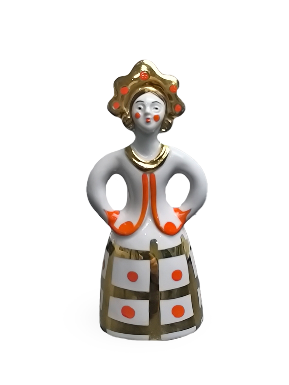 Фарфоровая статуэтка "Матрешка-невеста" Дулево