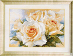 "Белые розы"-2-32 вышивка