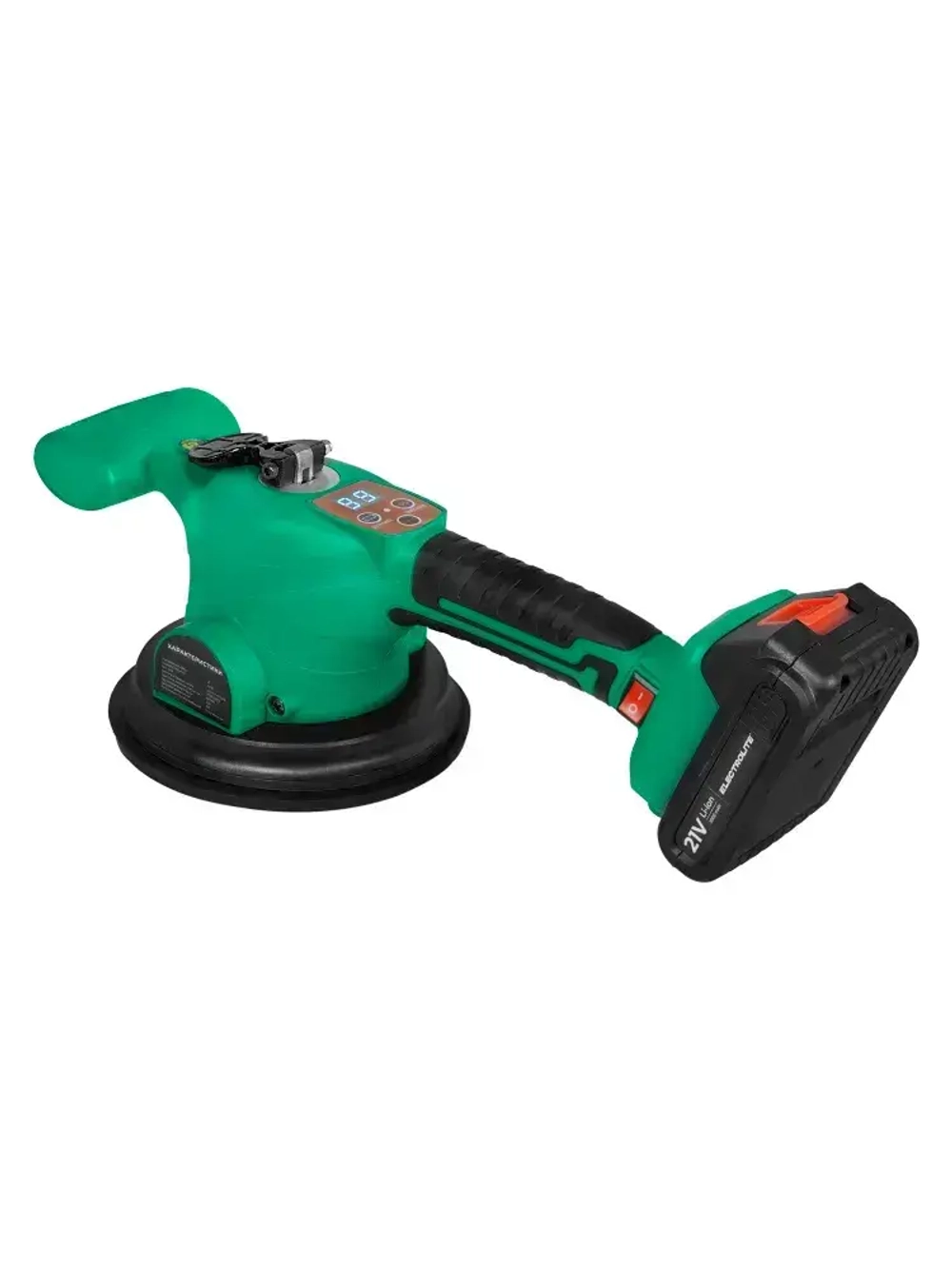 Виброприсоска для укладки плитки Electrolite VCS 21V200 аккумуляторная / Монтажная вибрационная присоска для выравнивания