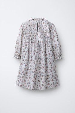 ZARA ПЛАТЬЕ В ЦВЕТОЧНЫЙ ПРИНТ, СЕРЫЙ