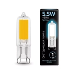 Лампа Gauss LED 5,5W G9 АС220-240V 500 lm 4100K стекло  107809205