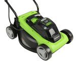 Газонокосилка аккумуляторная Greenworks 33 см GD24LM33K2 24.0В 1х2Ач ширина среза 33см h25-75мм V30л