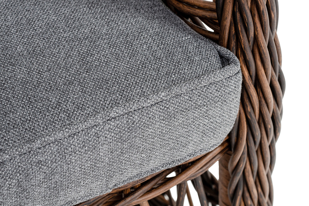 "Цесена" кресло плетеное из искусственного ротанга, цвет коричневый