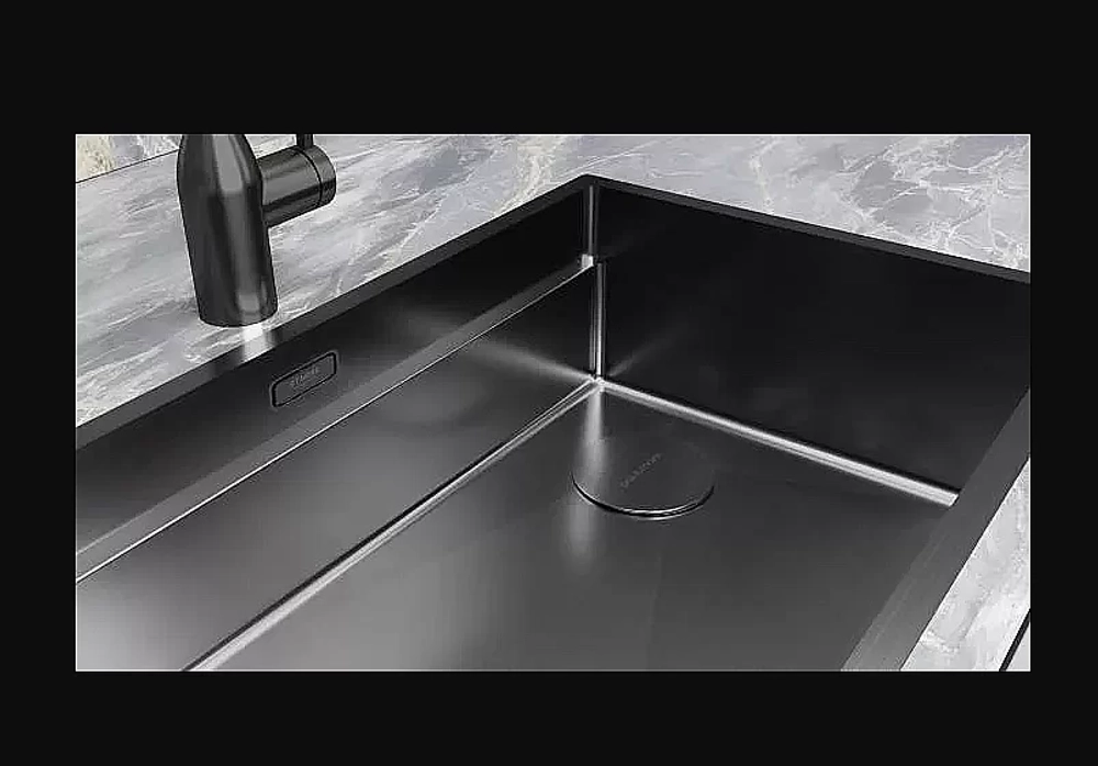 Кухонная мойка Paulmark NEXT-MULTI SINK 58 PM785845-GM вороненая сталь