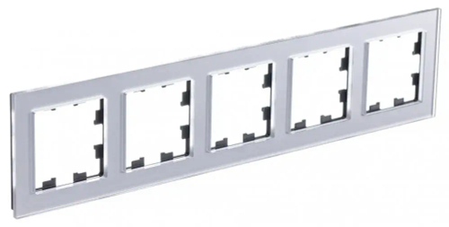 ATLASDESIGN NATURE 5-постовая РАМКА, ОРГАНИЧЕСКОЕ СТЕКЛО АЛЮМИНИЙ