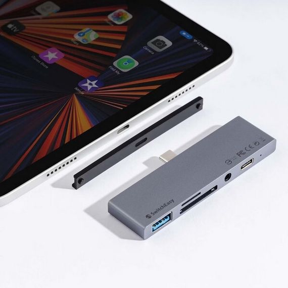 Хаб SwitchEasy SwitchDrive для планшетов и ультрабуков 6 в 1 серый космос (GS-109-229-253-101)