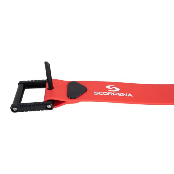 Ремень Scorpena F с пластиковой марсельской пряжкой красный