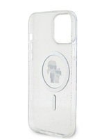 Чехол Lagerfeld Karl&Choupette Hard с блестками для iPhone 15promax