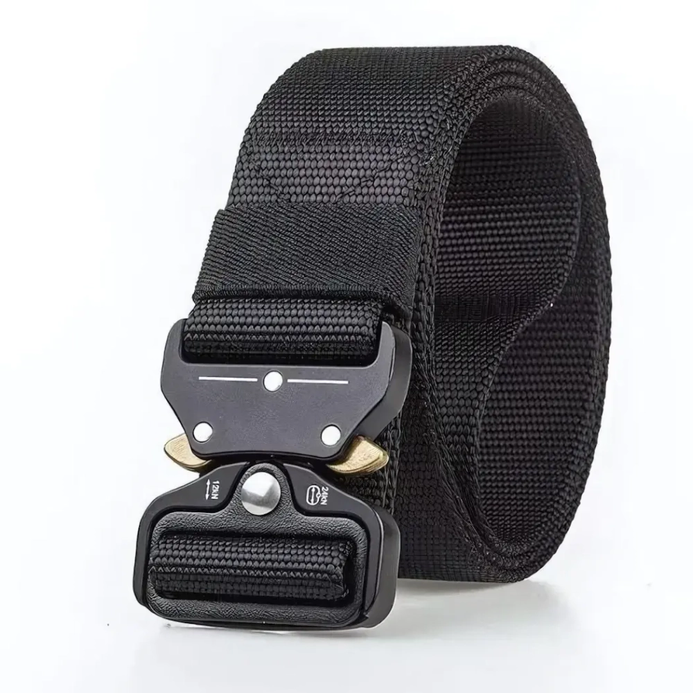 Ремень туристический 1,2м с быстросъемной пряжкой, цвет черный