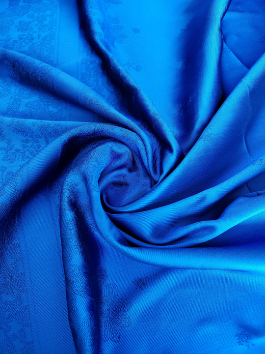 Тафта жаккард цветок, электрик FC#101