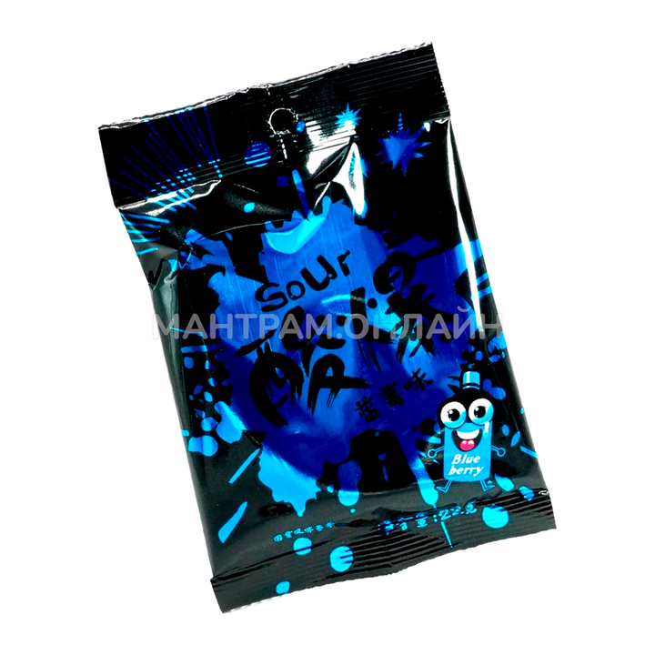 Конфеты кислые Xiongdanjia Sour вкус черника 22 г