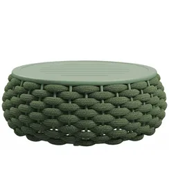 Уличный пуф-столик Pouf Ø80х30 см, зеленый