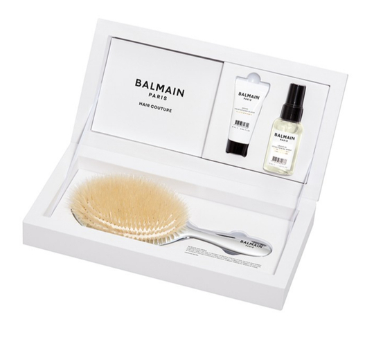 Balmain Hair Couture  СПА-щетка Luxurious (серебряная щётка, аргановый эликсир, кондиционер)