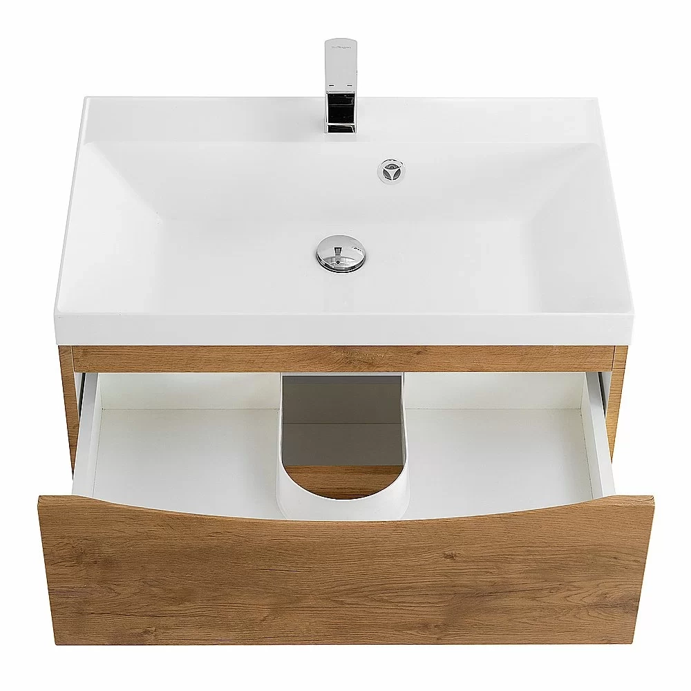 Тумба с раковиной Belbagno MARINO 75 подвесная Rovere Nature
