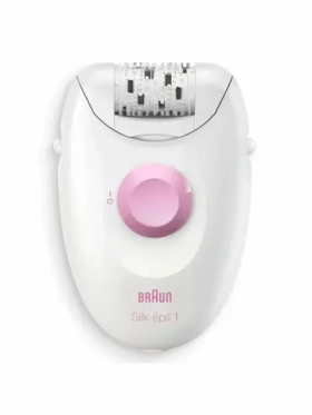 Эпилятор Braun S1 SE 1-010 белый/розовый сухая эпиляция, с насадкой для чувствительных зон