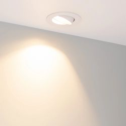 Светильник MS-ATOLL-BUILT-TURN-R94-10W Warm3000 (WH, 60 deg, 230V) (Arlight, IP54 Металл, 5 лет) 044603