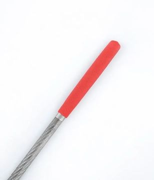 Рашпиль Iwasaki, красный, прямой, полукруглый, 200*10мм, шаг-1.2мм