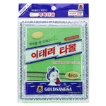 Goldsangsa, отшелушивающая мочалка, зеленый, 4 шт.