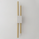 Настенный светодиодный светильник Crystal Lux CARTA AP6W LED WHITE/BRASS