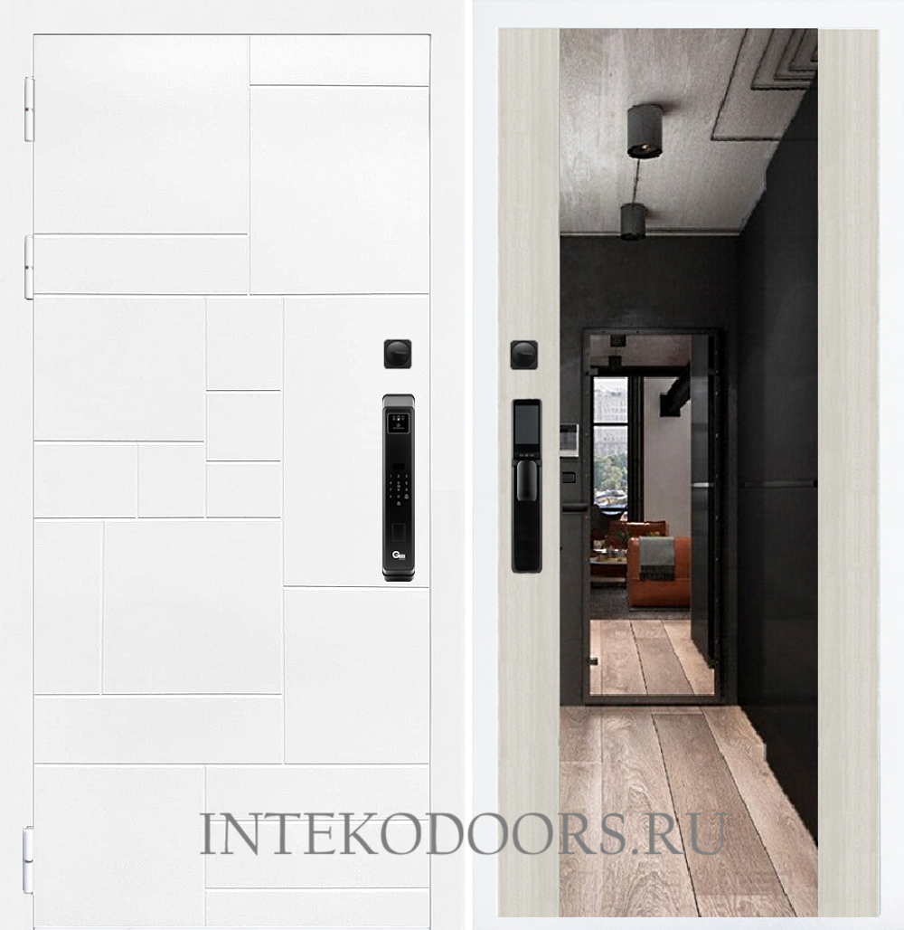 Домино Белое F55 зеркало ELIT