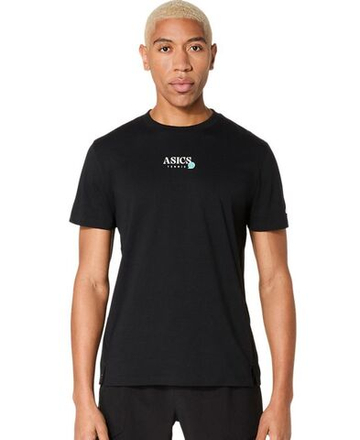 Мужская теннисная футболка Asics Game Seasonal Graphic - performance black