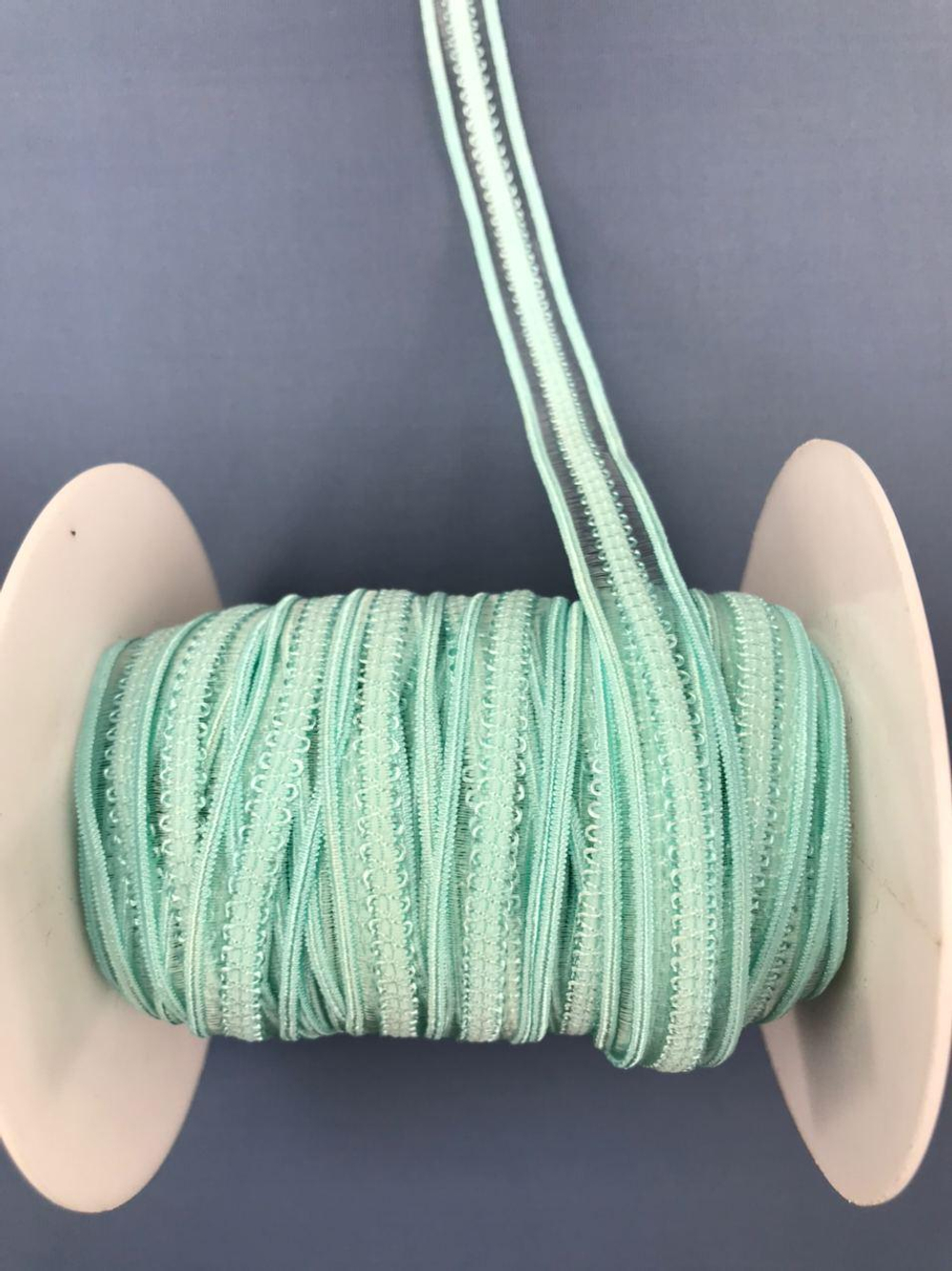 Отделочная резинка становая светло-зеленая 12 мм