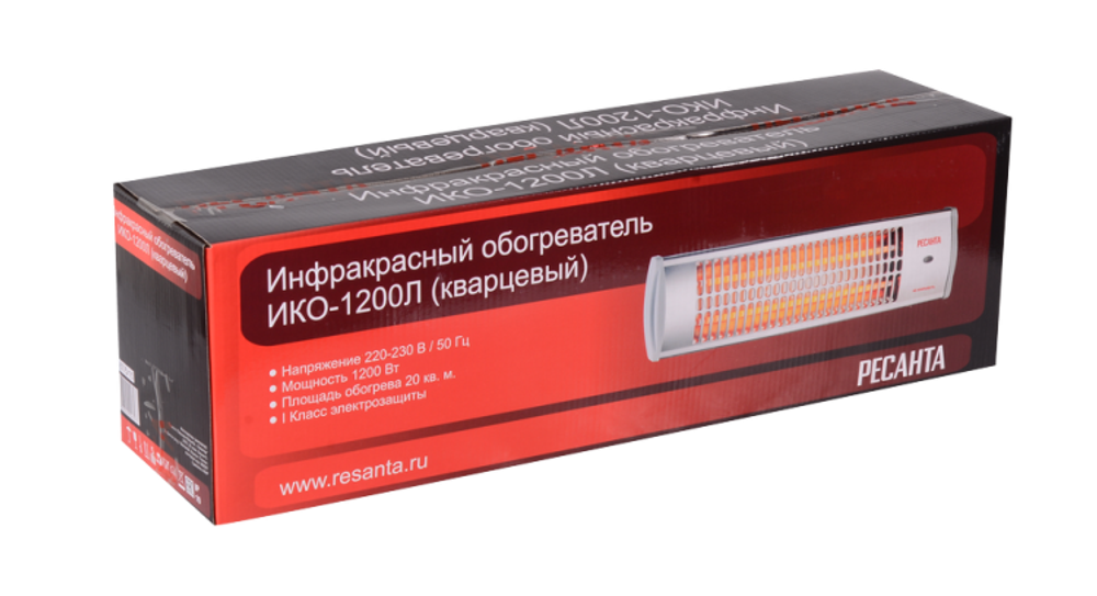 Инфракрасный обогреватель (кварцевый) Ресанта ИКО-1200Л