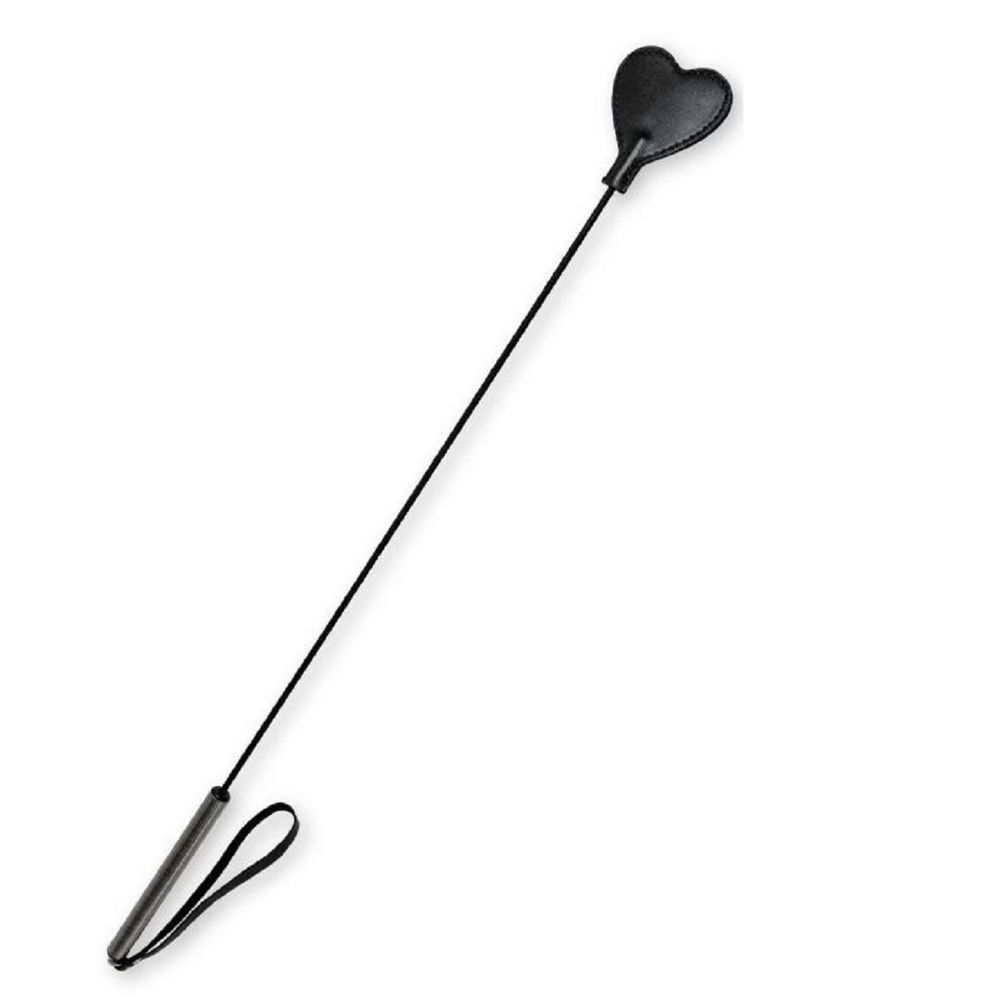 Стек длинный с бронзовой ручкой и черным сердечком 75 см Стек длинный с бронзовой ручкой и черным сердечком 75 см